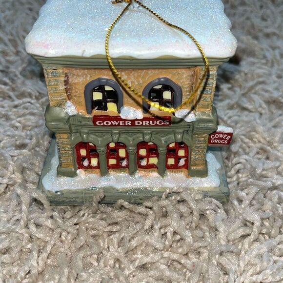 It’s A Wonderful Life Gower Drugs Enesco Brighten Up Porcelain Ornament 2002 - Picture 11 of 16